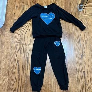 Girls Matching Set with Denim